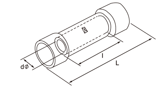 Blade Terminal Supplier_Butt splice terminal drawing