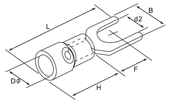 Spade terminal manufacturer_Spade terminal drawing